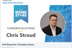 Announcing an industry honor on LinkedIn